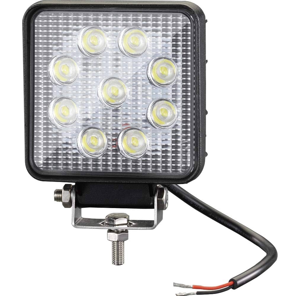 Amazon | LED作業灯 27W 60°広角 拡散タイプ 6000K 2000LM 防水